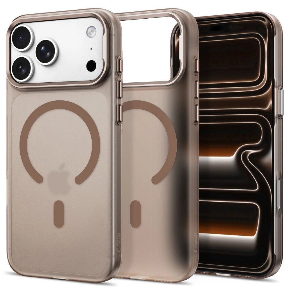 Etui Tech-Protect MagZero na iPhone 17 Pro / 18 Pro - brązowe matowe