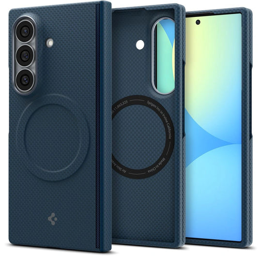 Etui Spigen AirSkin Aramid na Samsung Galaxy Z Fold 8 Ultra - granatowe