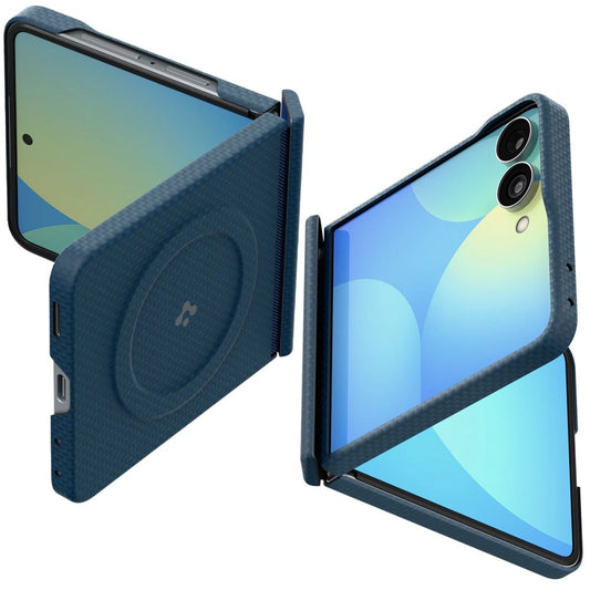 Etui Spigen AirSkin Aramid MagFit na Samsung Galaxy Z Flip 8 - granatowe