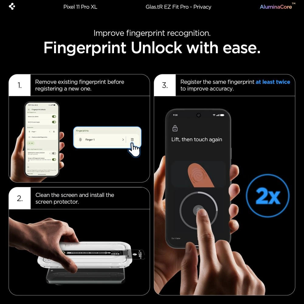 Szkło hartowane na Google Pixel Pro 9 Pro XL / 10 Pro XL / 11 Pro XL – zdjęcie 12