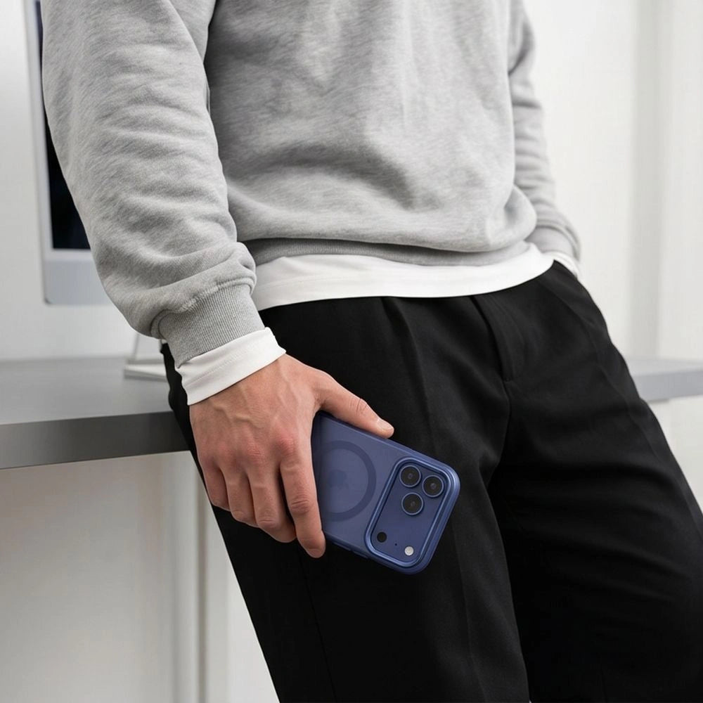 Etui Tech-Protect MagZero na iPhone 17 Pro / 18 Pro - granatowe matowe – zdjęcie 6