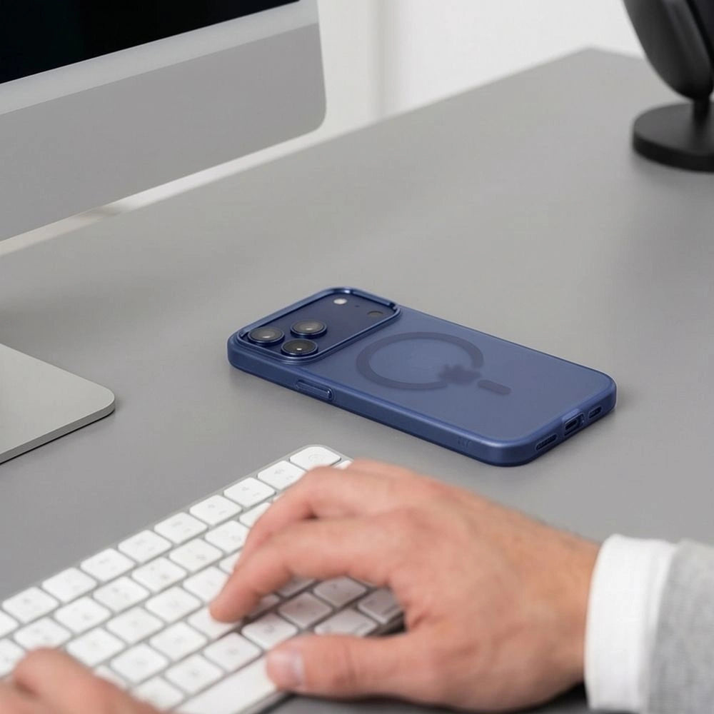 Etui Tech-Protect MagZero na iPhone 17 Pro / 18 Pro - granatowe matowe – zdjęcie 7