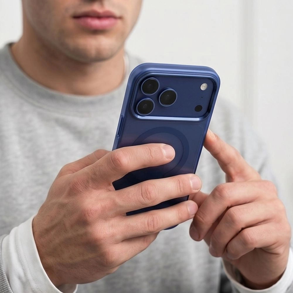Etui Tech-Protect MagZero na iPhone 17 Pro / 18 Pro - granatowe matowe – zdjęcie 8