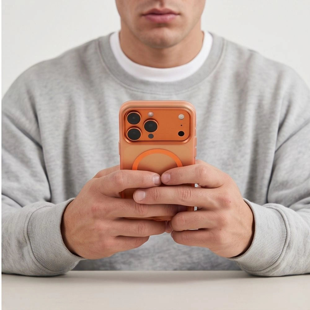 Etui Tech-Protect na iPhone 17 Pro Max / 18 Pro Max - pomarańczowe matowe – zdjęcie 6