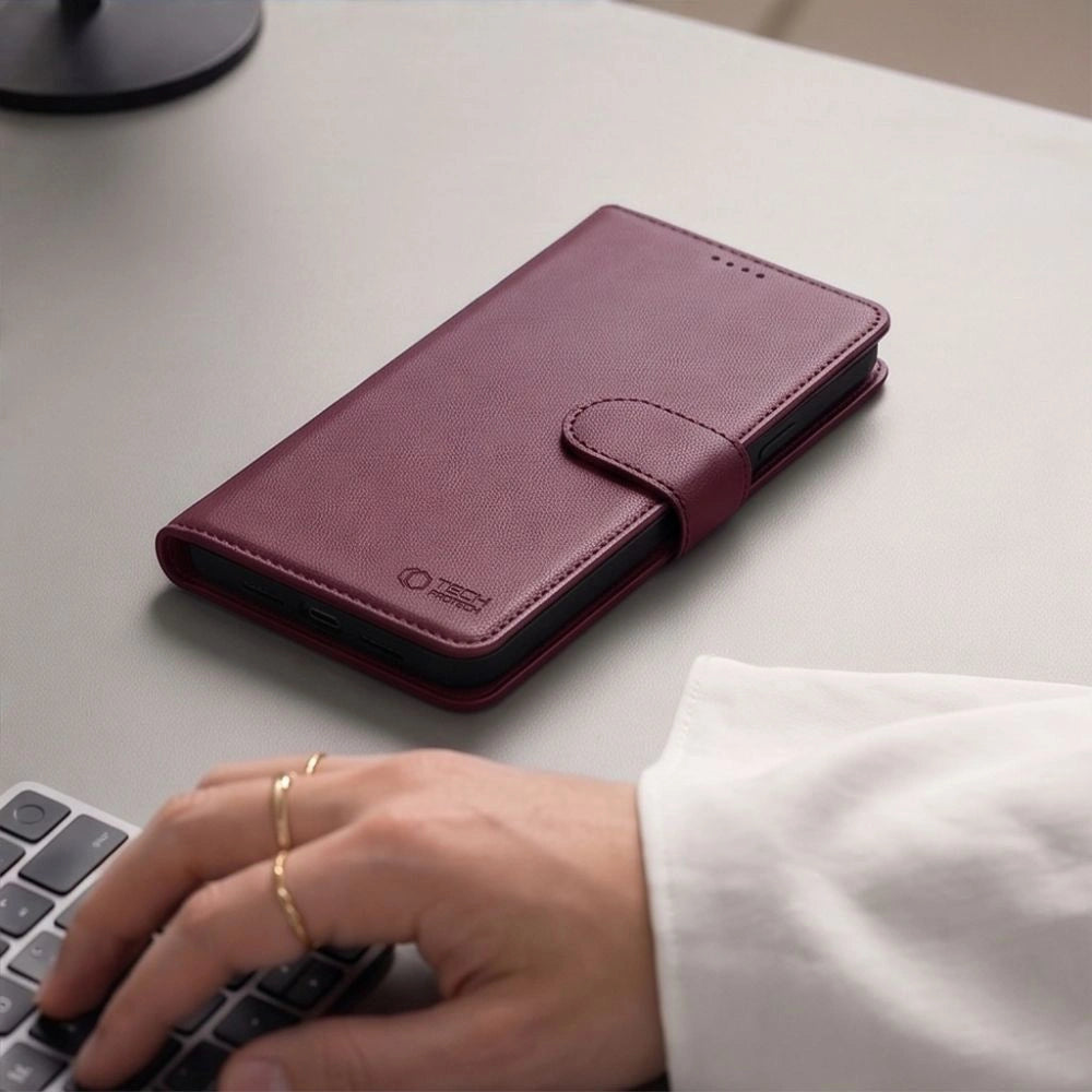 Etui Tech-Protect Wallet MagSafe na iPhone 17 Pro / 18 Pro - burgudnowe – zdjęcie 7
