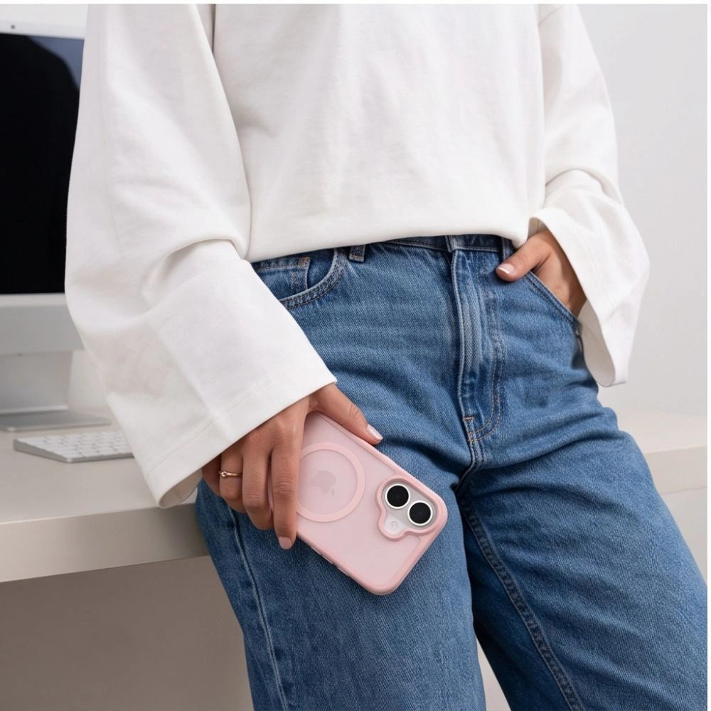 Etui Tech-Protect BasicMag MagSafe na iPhone 17 - różowe matowe – zdjęcie 7