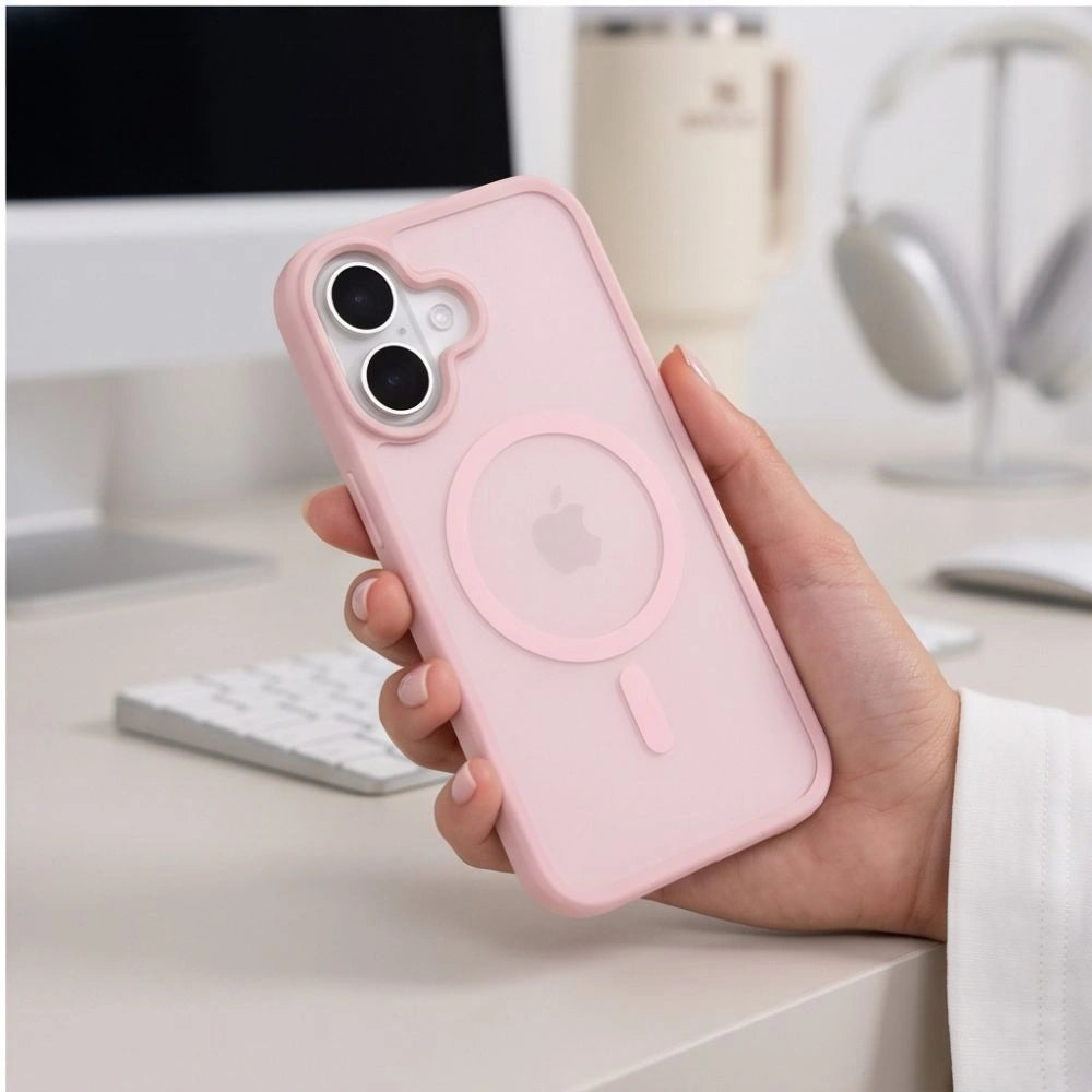 Etui Tech-Protect BasicMag MagSafe na iPhone 17 - różowe matowe – zdjęcie 8