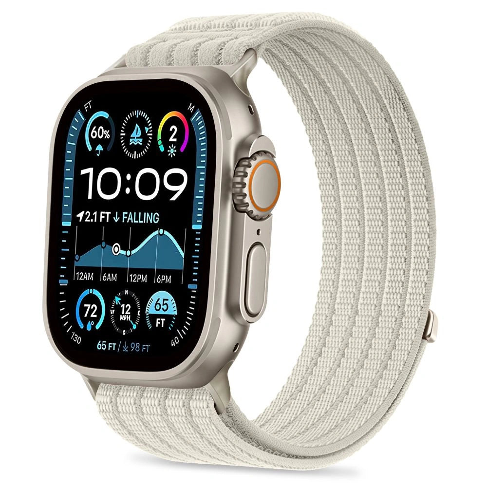 Pasek Tech-Protect Nylon Sport na Apple Watch 44 / 45 / 46 / 49 mm - beżowy