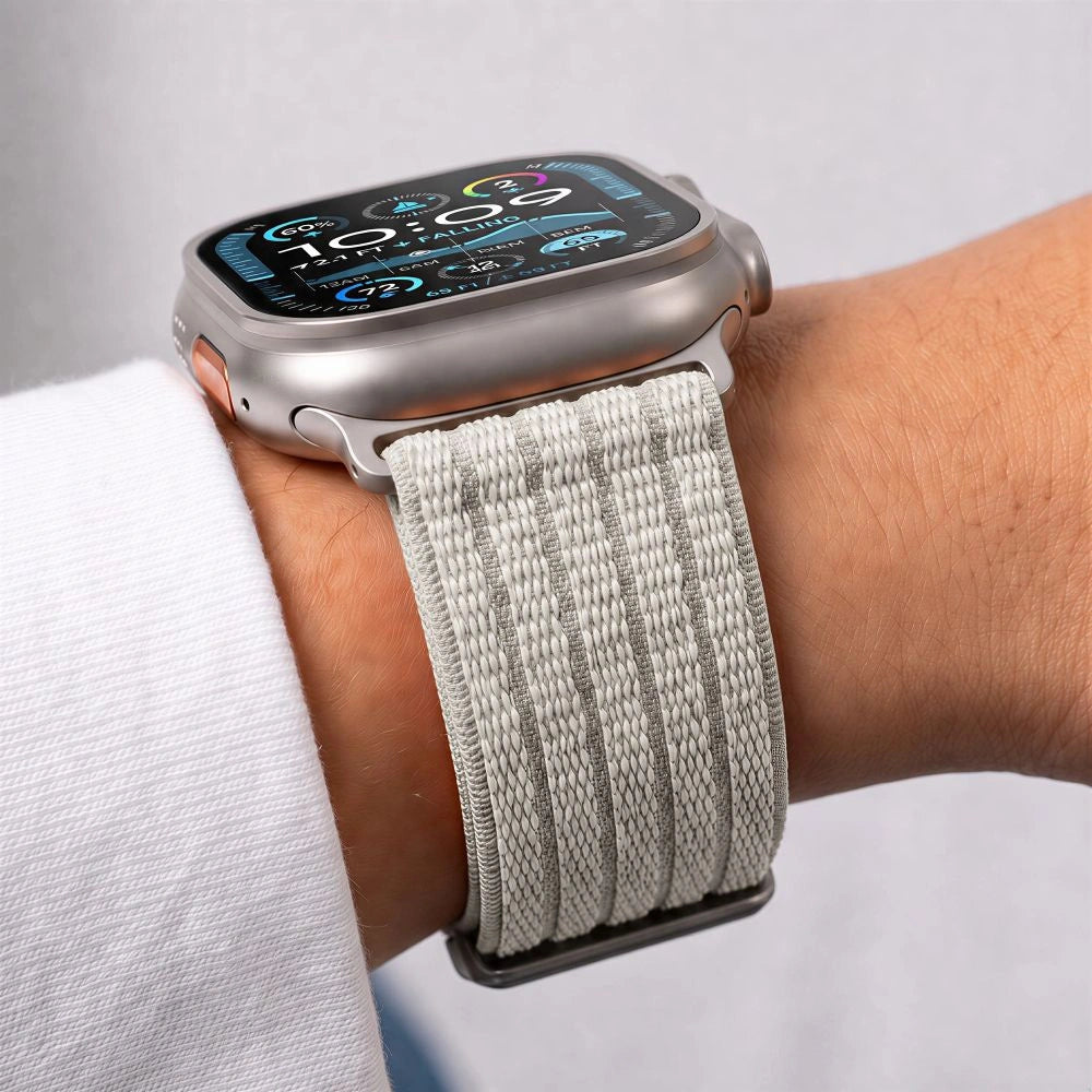 Pasek Tech-Protect Nylon Sport na Apple Watch 44 / 45 / 46 / 49 mm - beżowy – zdjęcie 8