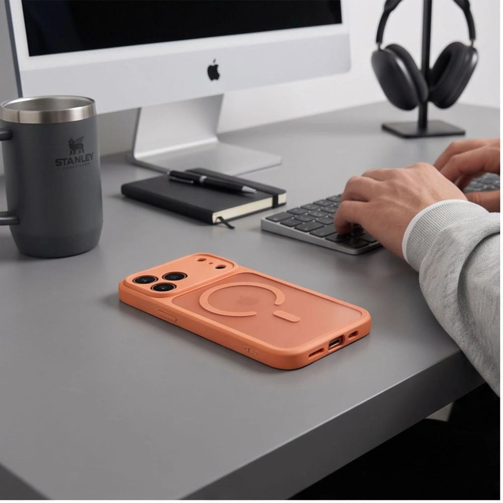 Etui Tech-Protect na iPhone 17 Pro Max / 18 Pro Max - pomarańczowe matowe – zdjęcie 5