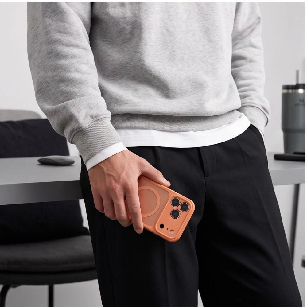 Etui Tech-Protect na iPhone 17 Pro Max / 18 Pro Max - pomarańczowe matowe – zdjęcie 7