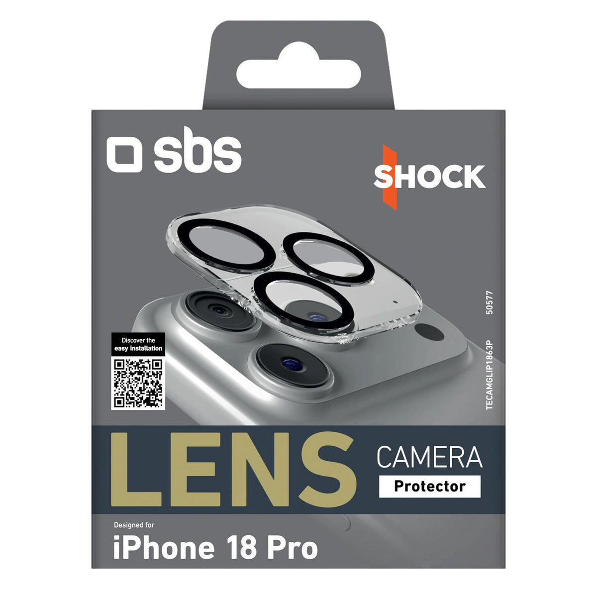 Szkło ochronne na aparat SBS Lens Camera Protector na iPhone 18 Pro – zdjęcie 2