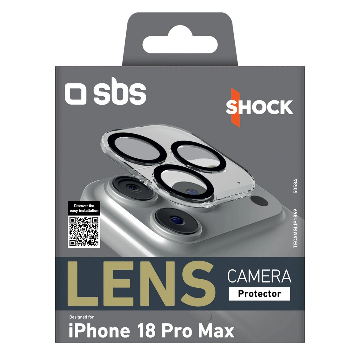 Szkło ochronne na aparat SBS Lens Camera Protector na iPhone 18 Pro Max – zdjęcie 2