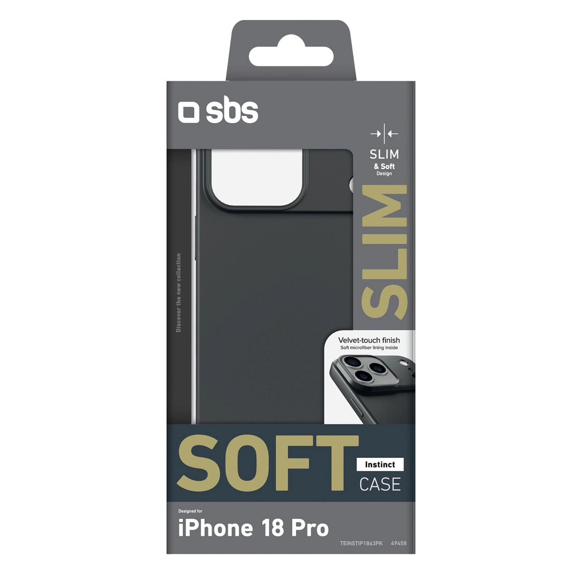 Etui SBS Instinct na iPhone 18 Pro / 17 Pro - czarne – zdjęcie 2