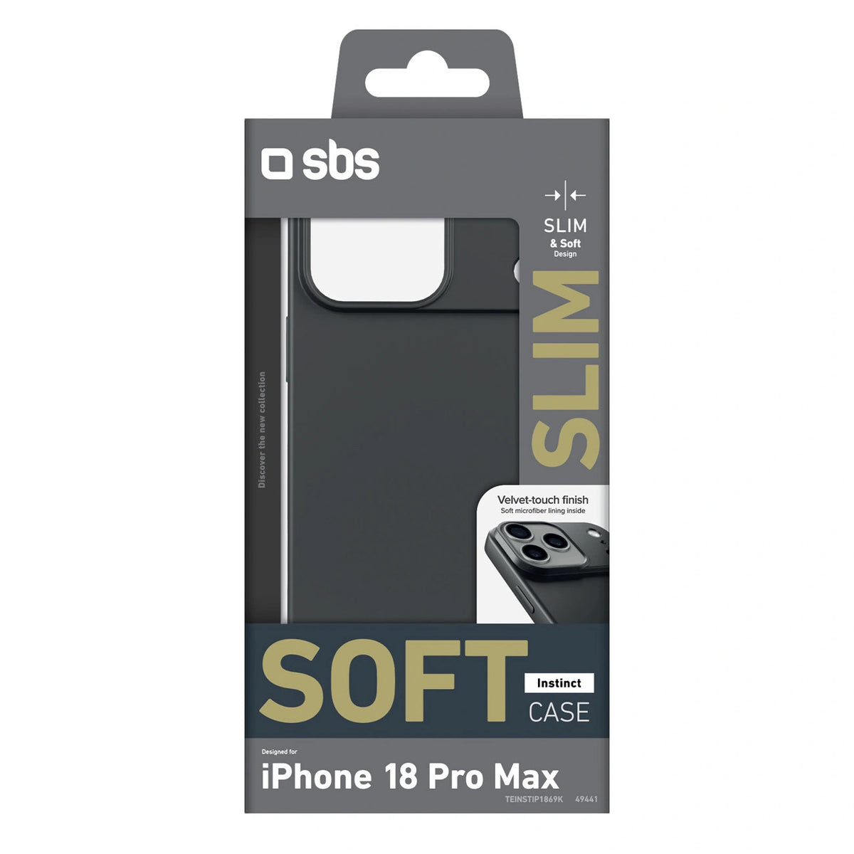 Etui SBS Instinct na iPhone 18 Pro Max / 17 Pro Max - czarne – zdjęcie 2