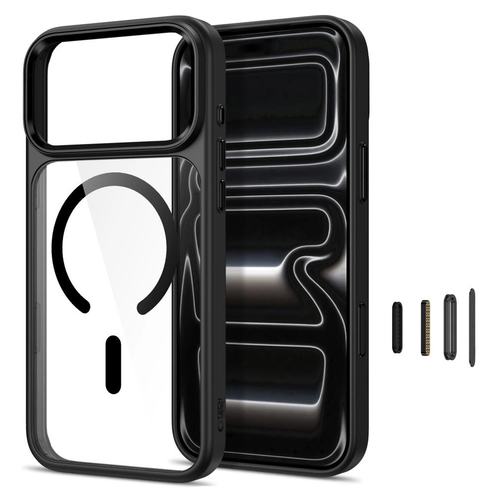 Etui Tech-Protect Magmat na iPhone 17 Pro / 18 Pro - przezroczysto-czarne – zdjęcie 2