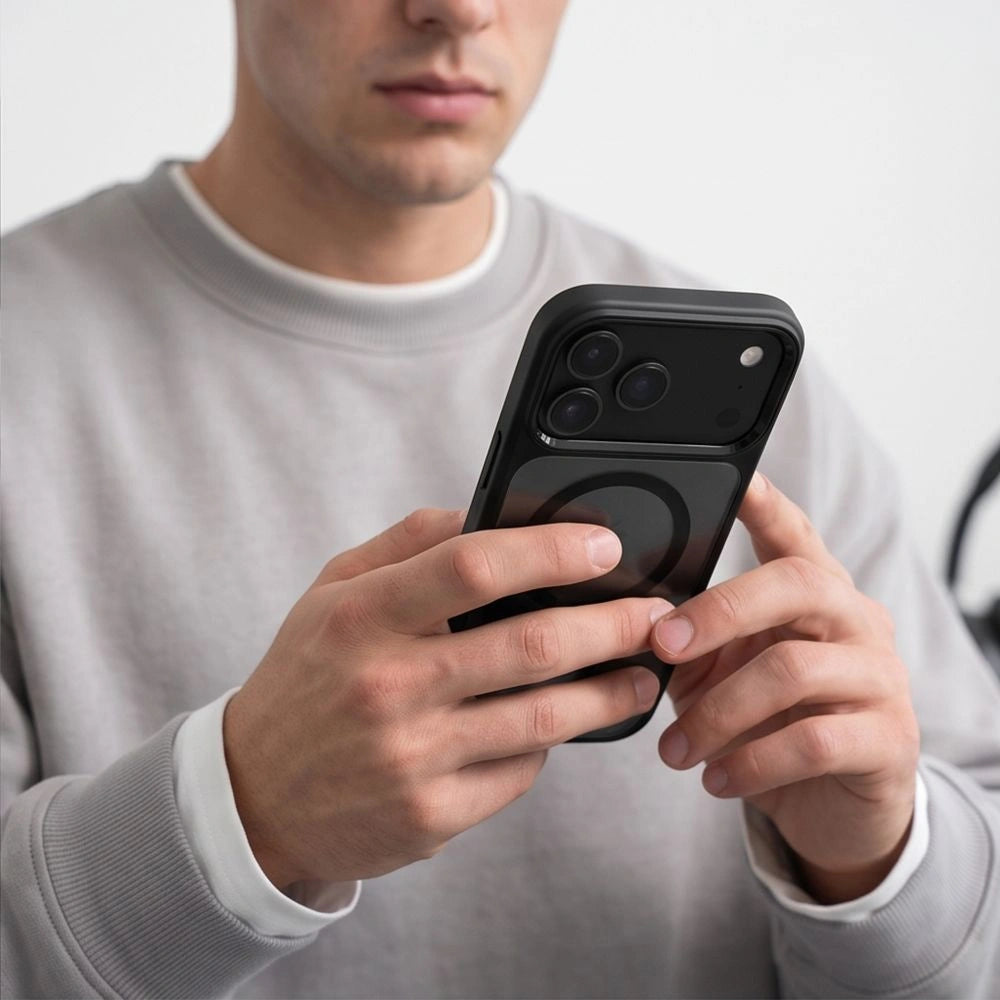 Etui Tech-Protect na iPhone 17 Pro Max / 18 Pro Max - przezroczysto-czarne – zdjęcie 6