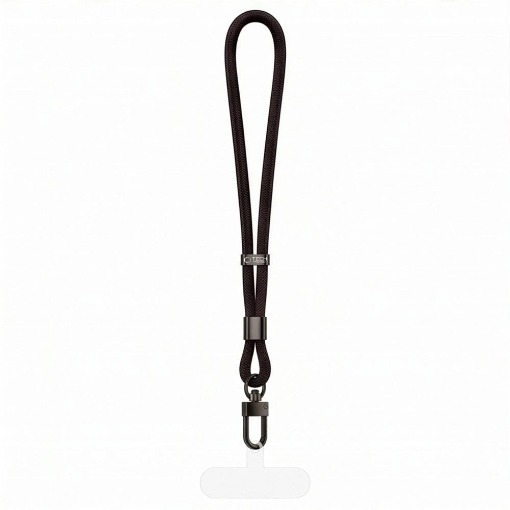 Smycz Tech-Protect C11S Rope Wrist Strap do telefonu - czarna – zdjęcie 3