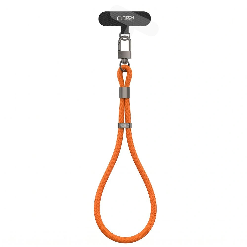Smycz Tech-Protect C11S Rope Wrist Strap do telefonu - pomarańczowa – zdjęcie 2