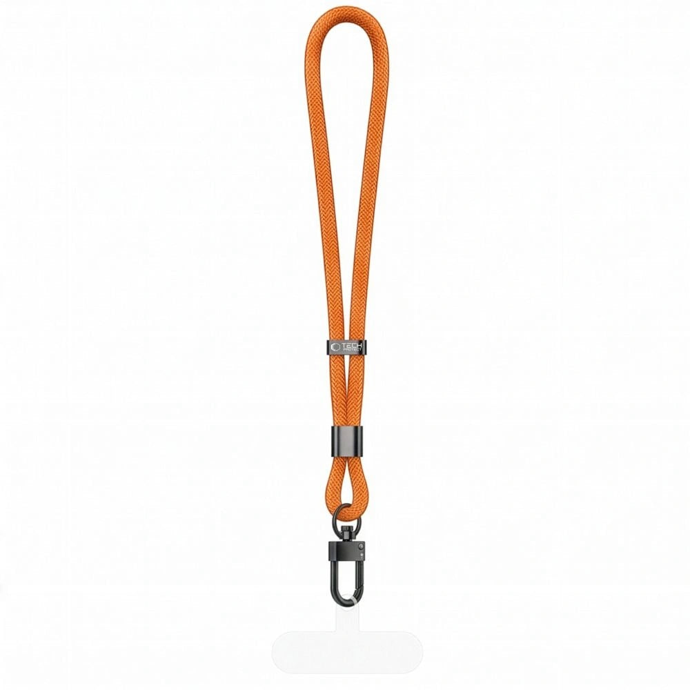 Smycz Tech-Protect C11S Rope Wrist Strap do telefonu - pomarańczowa – zdjęcie 3