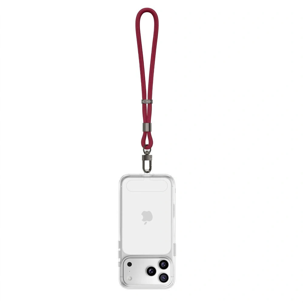 Smycz Tech-Protect C11S Rope Wrist Strap do telefonu - burgundowa – zdjęcie 4