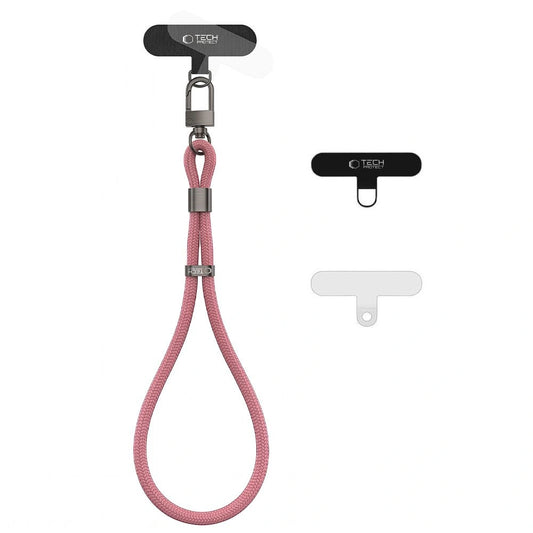 Smycz Tech-Protect C11S Rope Wrist Strap do telefonu - różowa