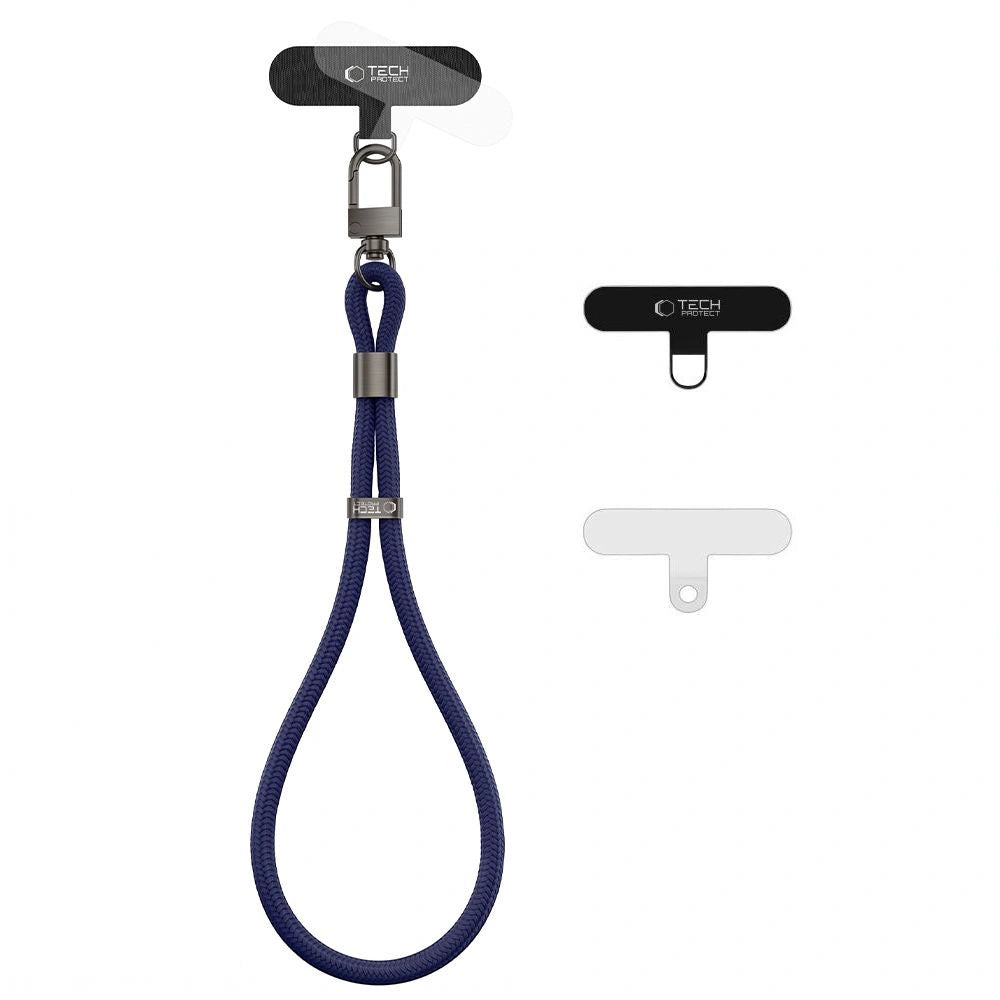 Smycz Tech-Protect C11S Rope Wrist Strap do telefonu - granatowa