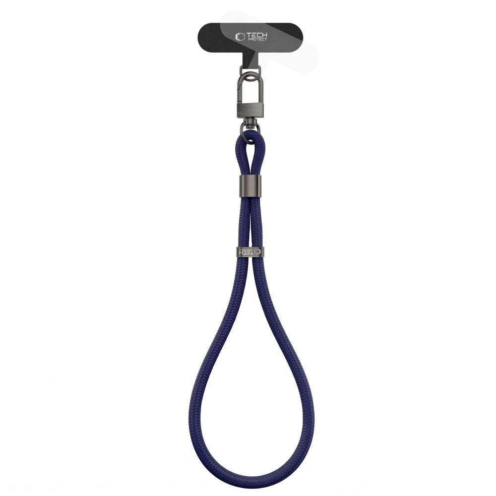 Smycz Tech-Protect C11S Rope Wrist Strap do telefonu - granatowa – zdjęcie 2