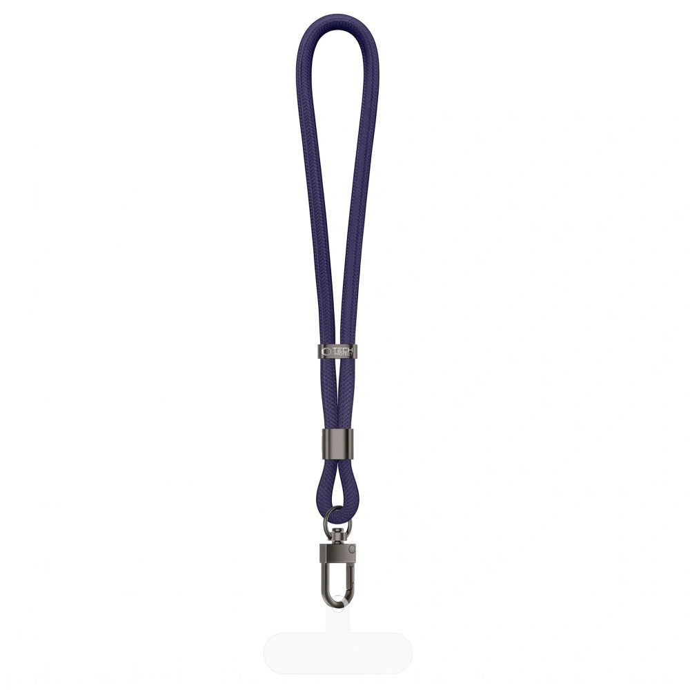 Smycz Tech-Protect C11S Rope Wrist Strap do telefonu - granatowa – zdjęcie 3