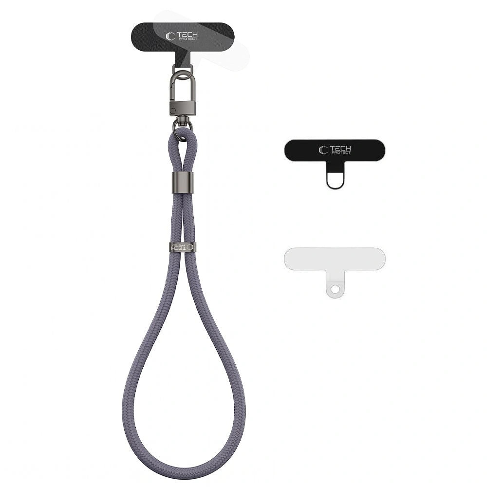 Smycz Tech-Protect C11S Rope Wrist Strap do telefonu - szara