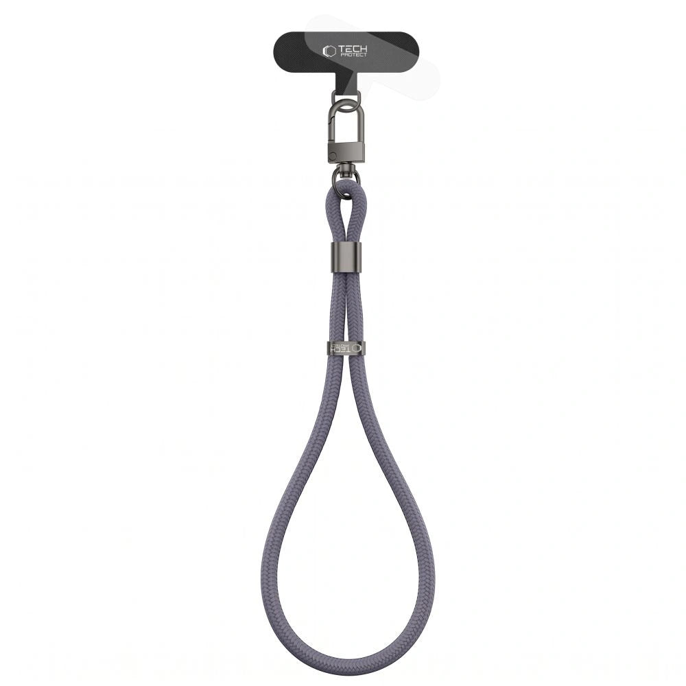 Smycz Tech-Protect C11S Rope Wrist Strap do telefonu - szara – zdjęcie 2