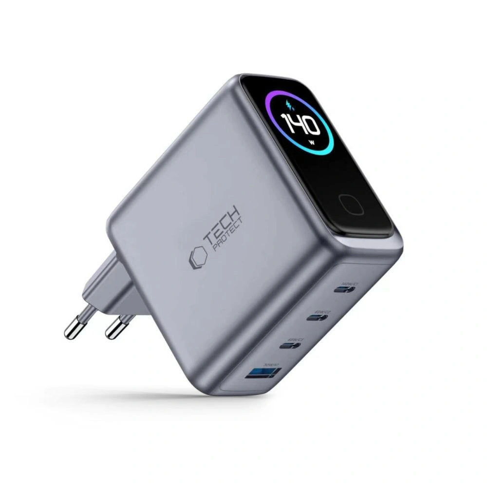 Ładowarka sieciowa Tech-Protect PowerVision NC140W-GaN - ciemnoszara – zdjęcie 2