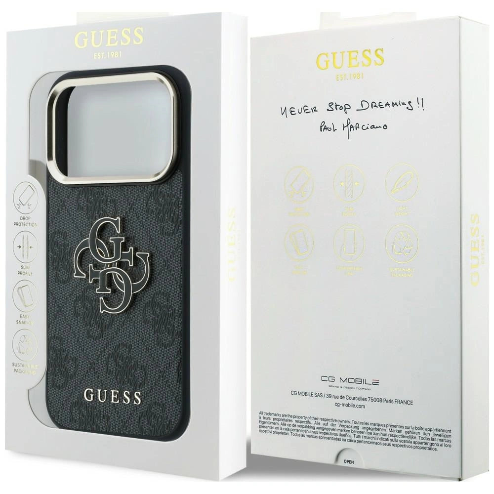 Etui Guess 4G & Big Resin Logo na iPhone 17 Pro Max / 18 Pro Max- czarne – zdjęcie 8