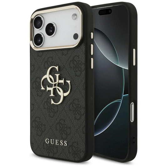 Etui Guess 4G Big 4G na iPhone 17 Pro Max / 18 Pro Max - czarno-złote