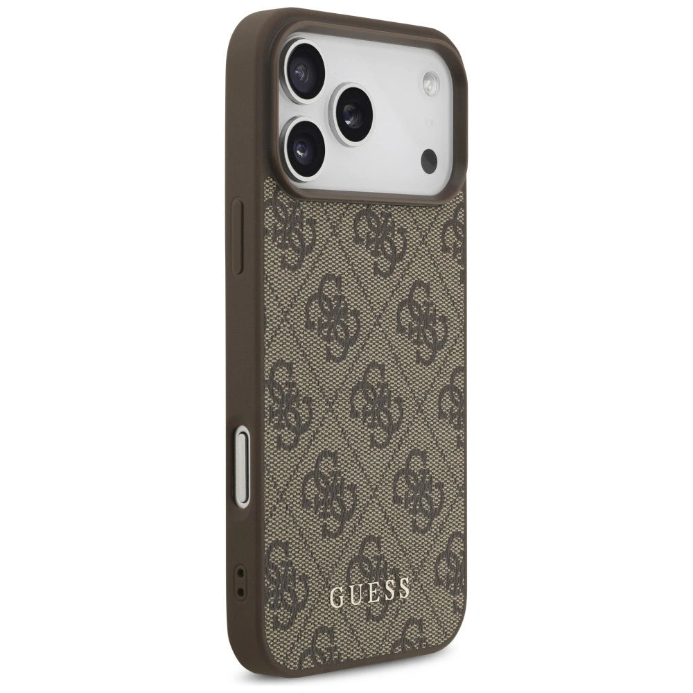 Etui Guess 4G Classic na iPhone 17 Pro Max / 18 Pro Max - brązowe – zdjęcie 4