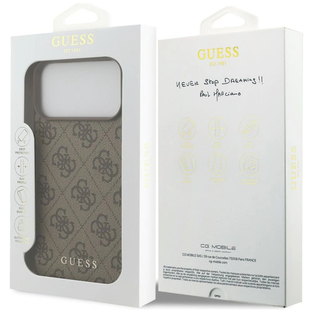 Etui Guess 4G Classic na iPhone 17 Pro Max / 18 Pro Max - brązowe – zdjęcie 8
