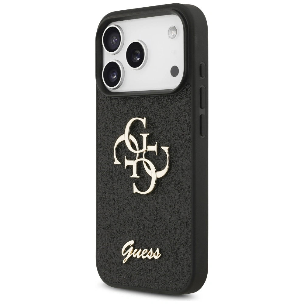 Etui Guess Fixed Glitter Big 4G na iPhone 17 Pro / 18 Pro - czarne – zdjęcie 2