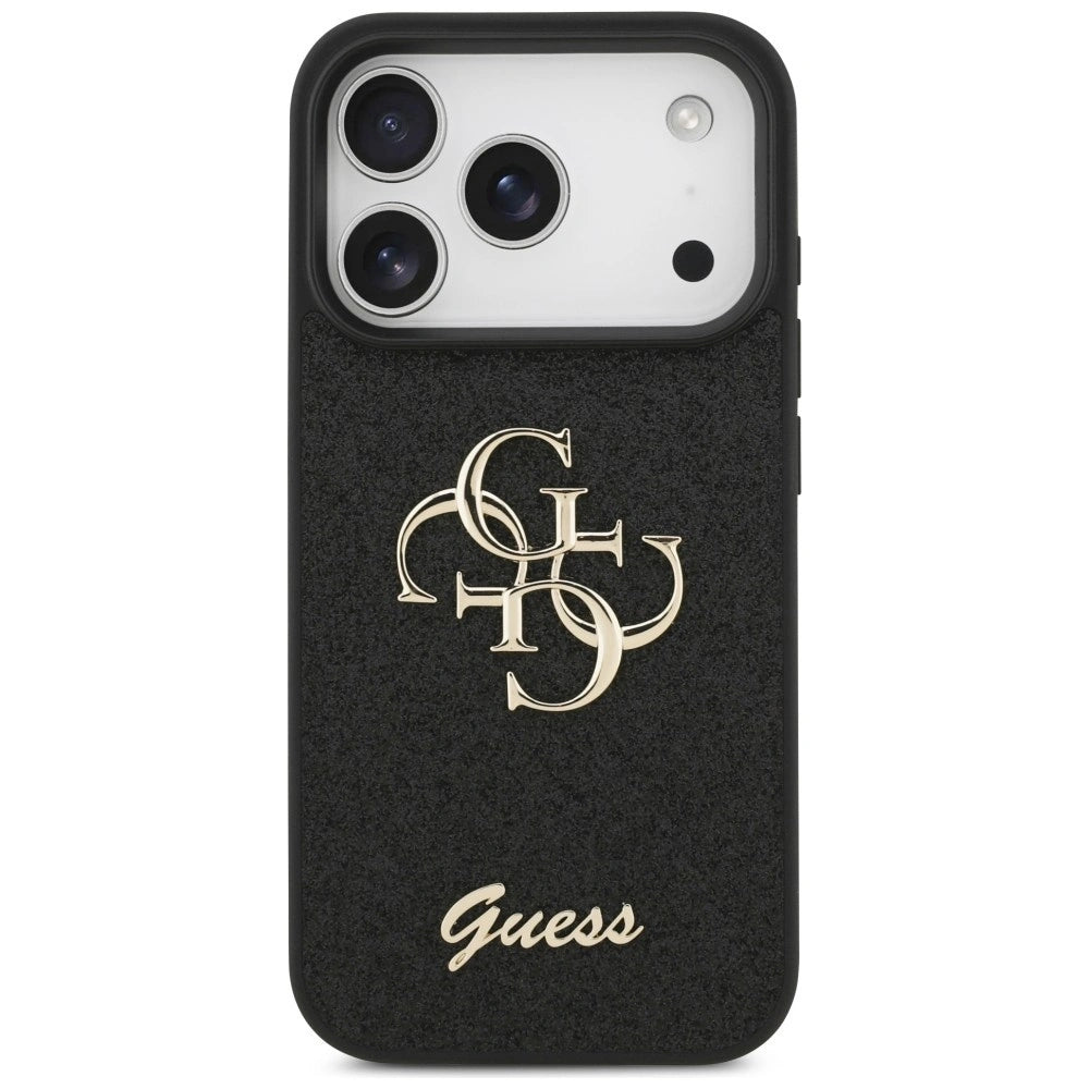 Etui Guess Fixed Glitter Big 4G na iPhone 17 Pro / 18 Pro - czarne – zdjęcie 3
