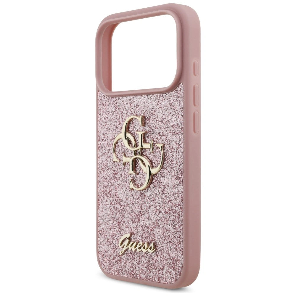 Etui Guess Fixed Glitter Big 4G na iPhone 17 Pro / 18 Pro - różowe – zdjęcie 6