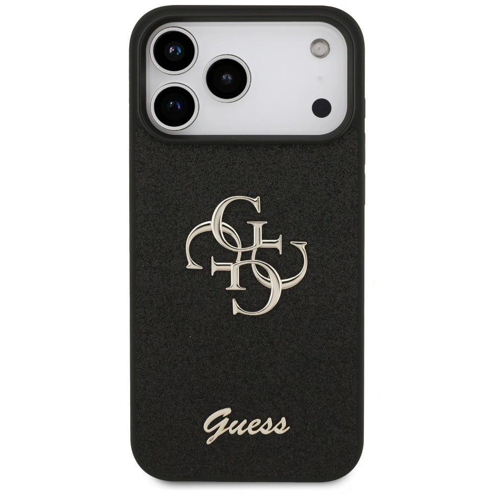 Etui Guess Fixed Glitter Big 4G na iPhone 17 Pro Max / 18 Pro Max - czarne – zdjęcie 3