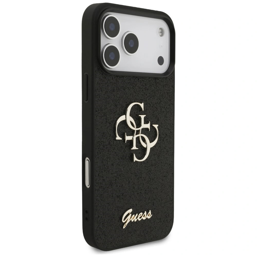 Etui Guess Fixed Glitter Big 4G na iPhone 17 Pro Max / 18 Pro Max - czarne – zdjęcie 4