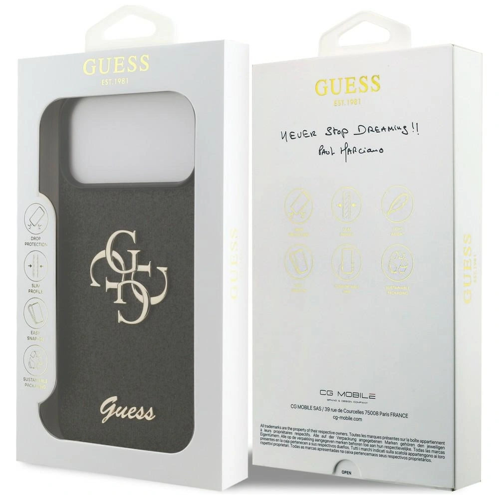 Etui Guess Fixed Glitter Big 4G na iPhone 17 Pro Max / 18 Pro Max - czarne – zdjęcie 8