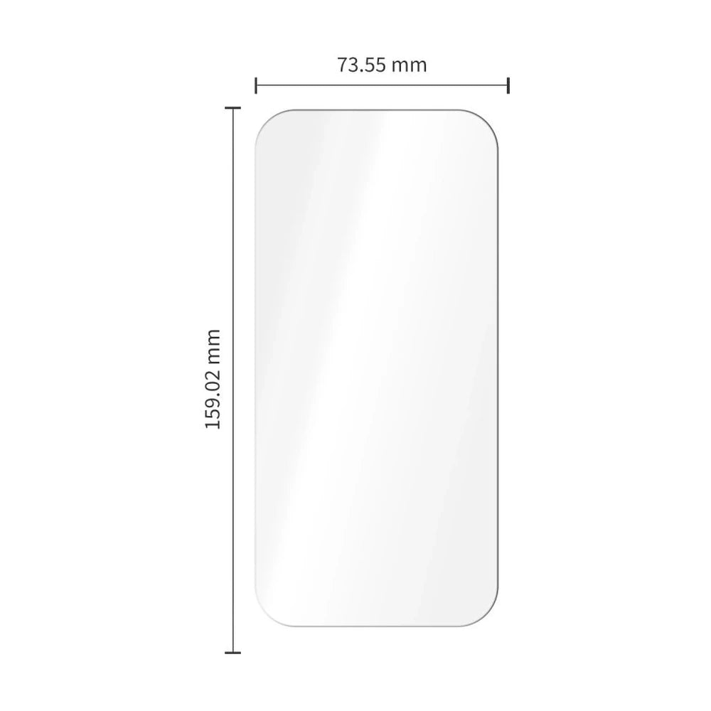 Szkło hartowane Tech-Protect Easy Set+ do iPhone 18 Pro Max – wymiary 159,02 × 73,55 mm