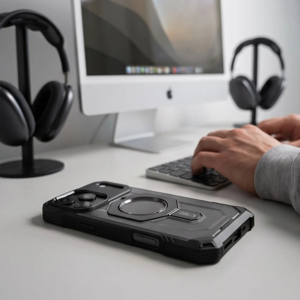 Etui Tech-Protect na iPhone 17 Pro Max / 18 Pro Max - czarne matowe – zdjęcie 8