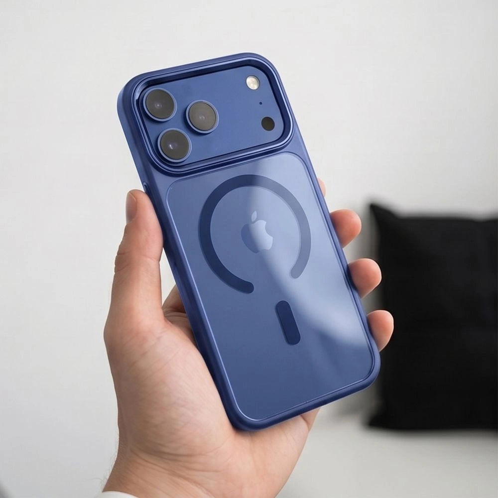 Etui Tech-Protect na iPhone 17 Pro / 18 Pro - granatowo-przezroczyste – zdjęcie 8