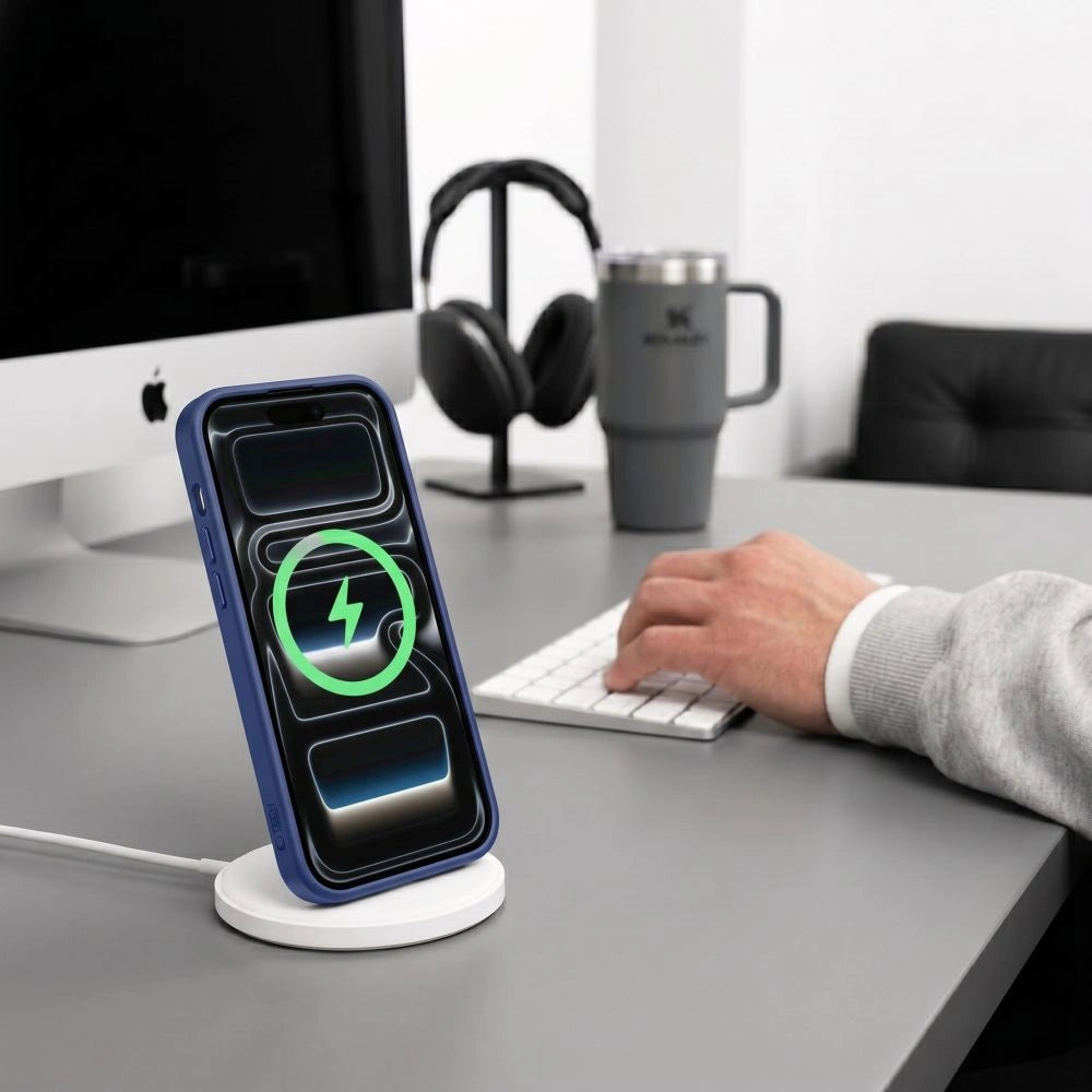 Etui Tech-Protect na iPhone 17 Pro / 18 Pro - granatowo-przezroczyste – zdjęcie 9