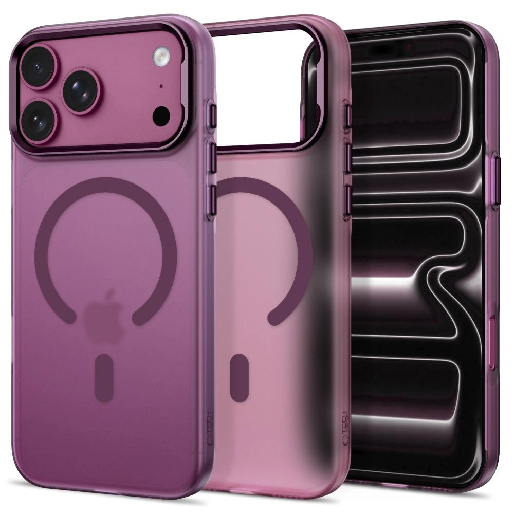 Etui Tech-Protect MagZero MagSafe na iPhone 17 Pro Max / 18 Pro Max - burgundowe matowe