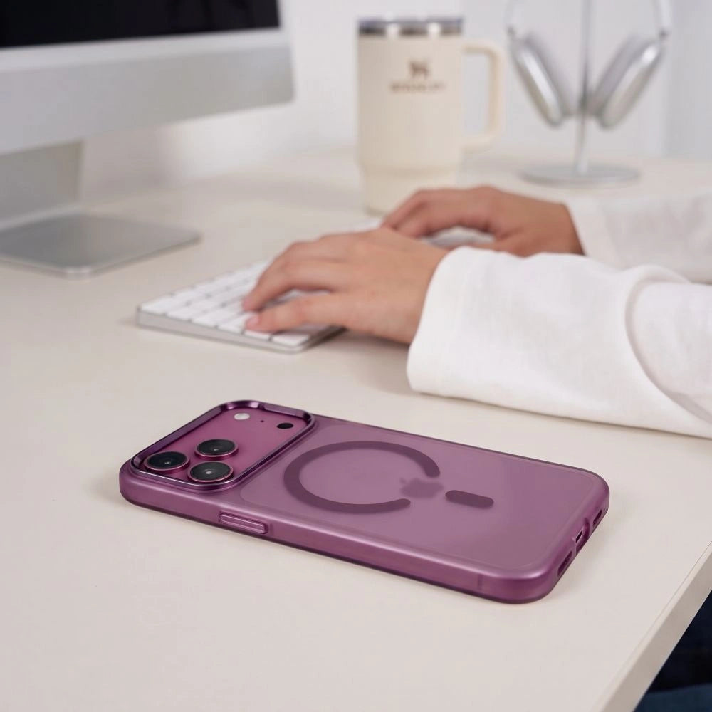 Etui Tech-Protect MagZero MagSafe na iPhone 17 Pro Max / 18 Pro Max - burgundowe matowe – zdjęcie 6