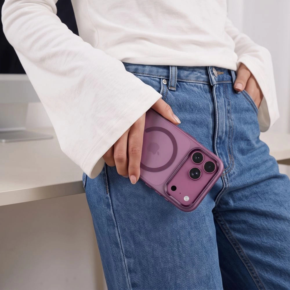 Etui Tech-Protect MagZero MagSafe na iPhone 17 Pro Max / 18 Pro Max - burgundowe matowe – zdjęcie 7