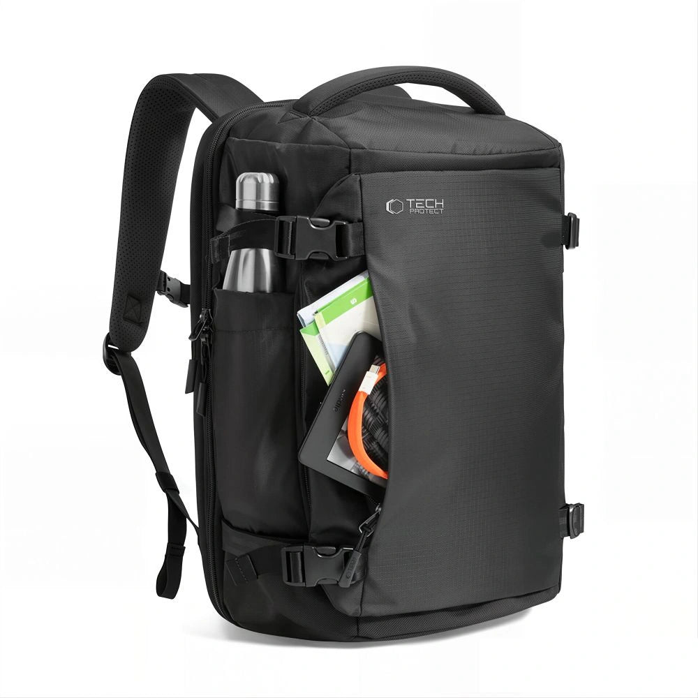 Plecak Tech-Protect Defender S70 RYANAIR & WIZZAIR 24L na laptop - czarny – zdjęcie 3